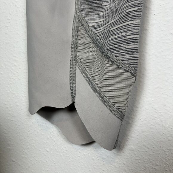 Lululemon Leggings Womens 8 29" W Wunder Under Scalloped Hem High Rise Crop Gray - Picture 10 of 15